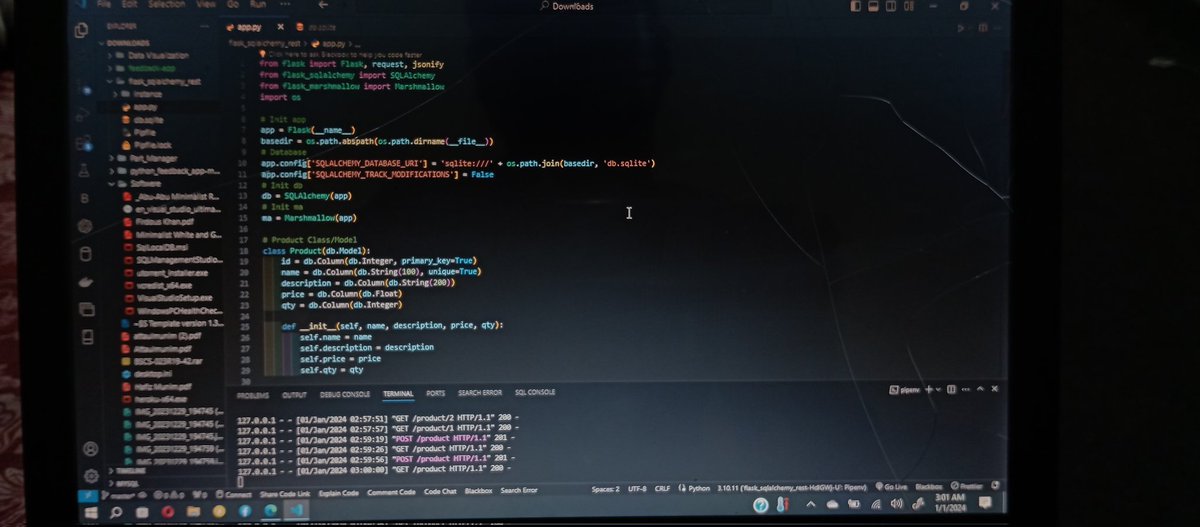 ahm4970's tweet image. Excited to showcase my latest project A robust REST API built with Python and Flask, seamlessly integrated with Postman. 🚀💻 This project allows for seamless interaction through POST, GET, PUT, and DELETE functionalities APIs!#PythonFlask #RESTAPIInnovation #PostmanIntegration