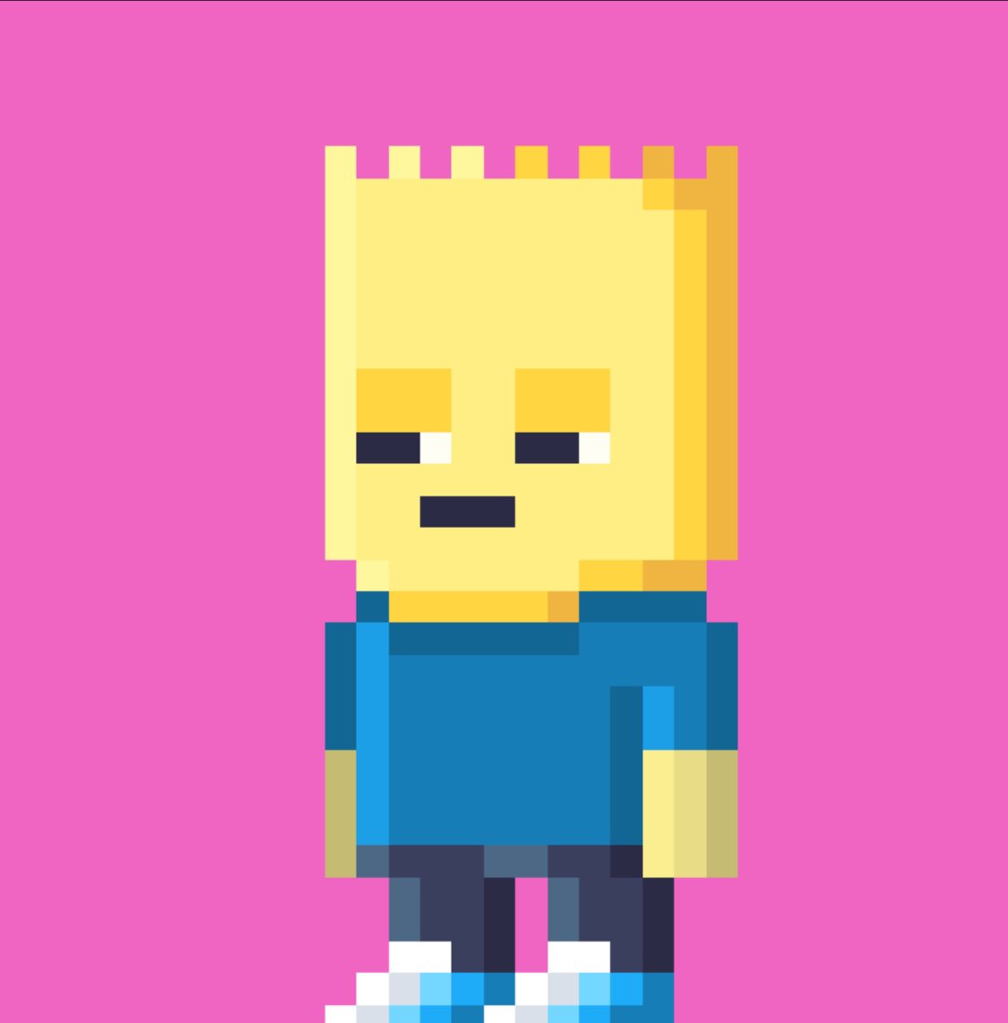 今回このNFTを思わず買ってしまったのでご紹介です。

その名も ＃pixelpeople です。

私が好きなドット絵なのと、とてもチャーミングなところが気に入りました。

今後、さらにドット絵の可愛い世界観をたくさん見せてくれると楽しみにしてます。
