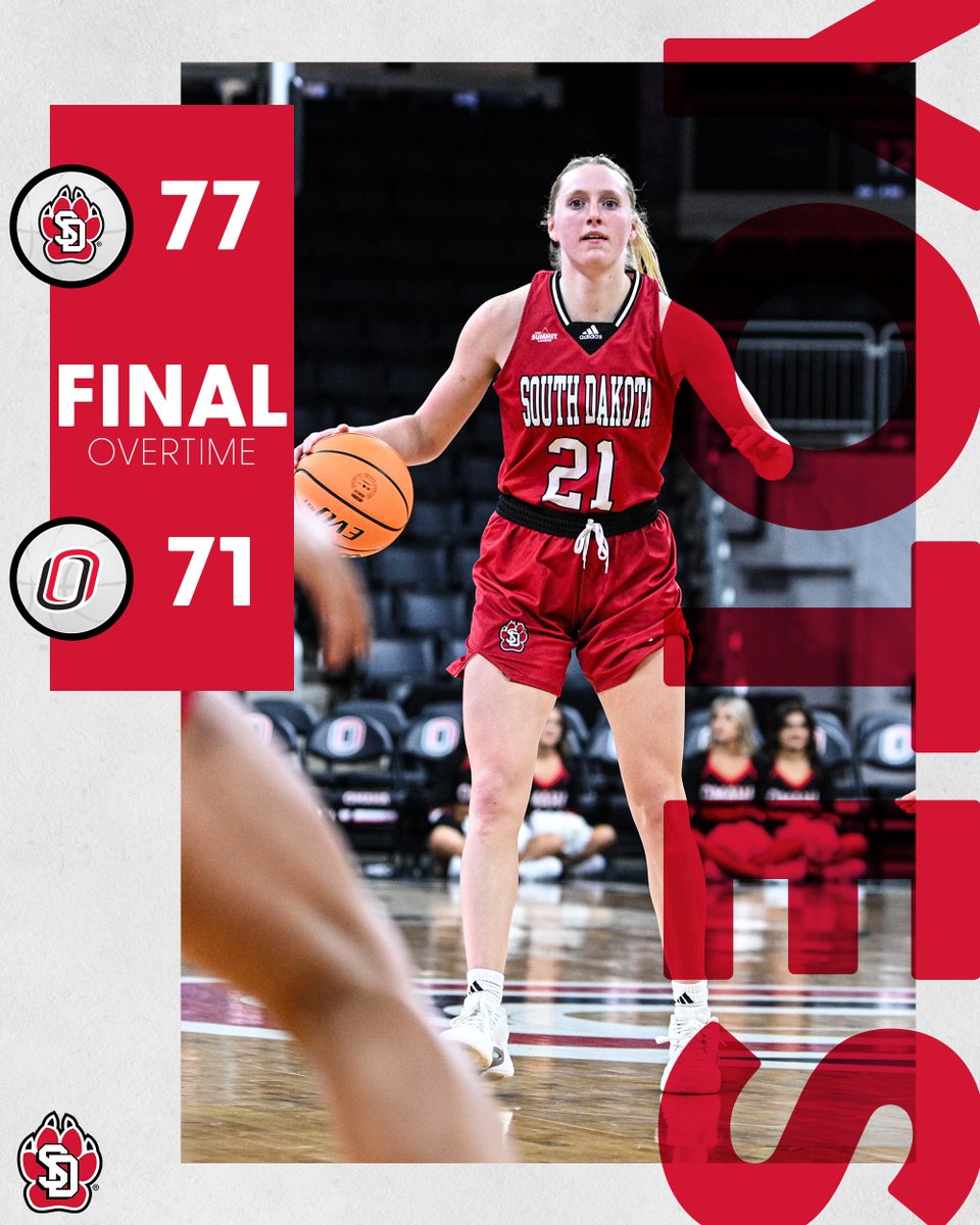 Resiliency! Coyotes get the win in overtime!

#GoYotes x #WeAreSouthDakota 🐾