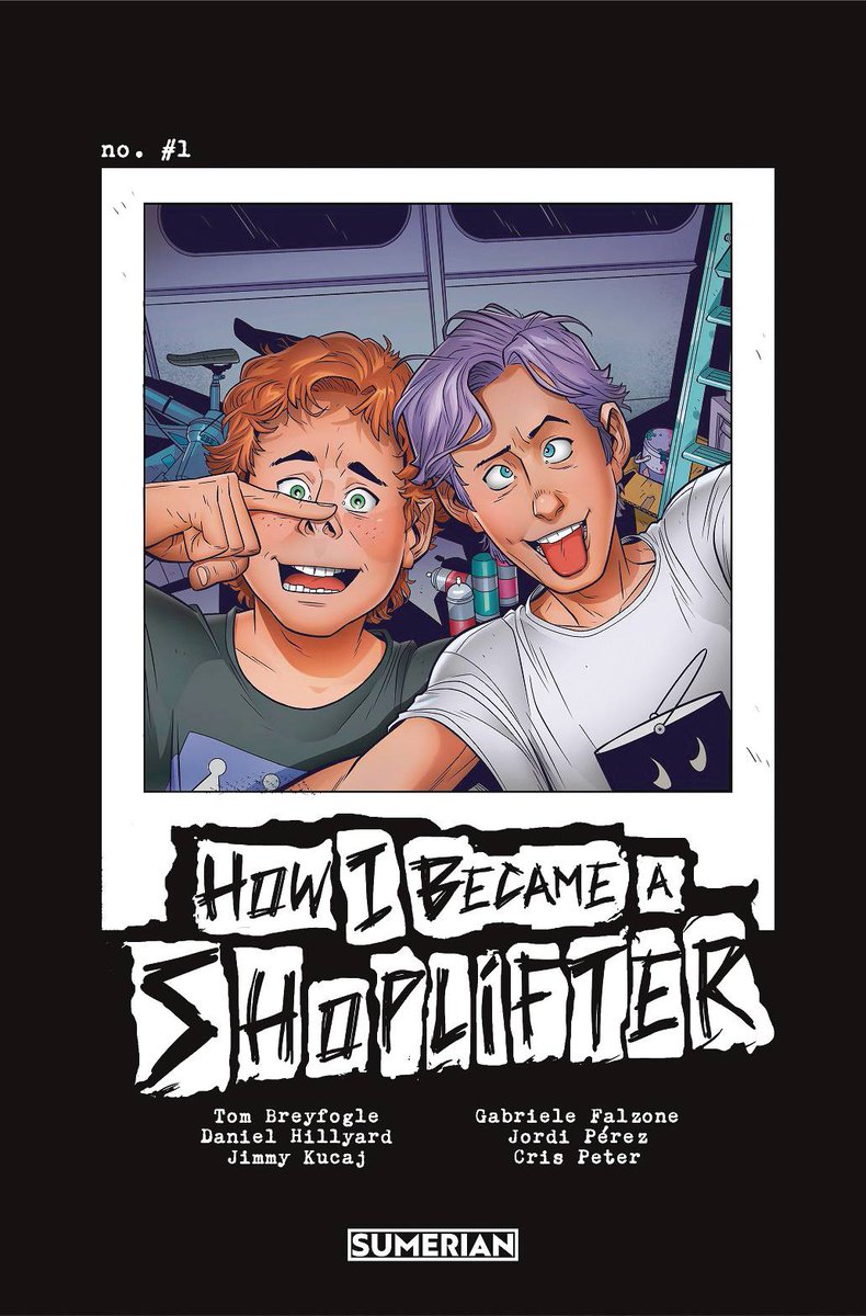 PREVIEWSworld's tweet photo. BEST OF 2023! HOW I BECAME A SHOPLIFTER gives us a humorous, year-by-year look at juvenile delinquency. @TJAComics talks with writer @Tom_Breyfogle.  https://t.co/xPqlJdfO7v

@dbh184 @antoniofabela 
@becca_see 
@jimmykucajart 
@dijjolima 
@gabrielefalzon3 @jordi_pz
 
#BestOf2023 https://t.co/B8CWy6OHYa