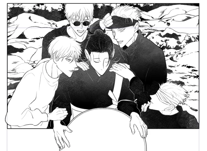 あけましておめでとうございます!原稿中なのでお正月っぽいやつも何も描いてなく、、新刊(予定)の一コマを。去年たくさんの方と出会えてハッピーな一年でした!今年もゲゴよろしくお願いします🏵️ 