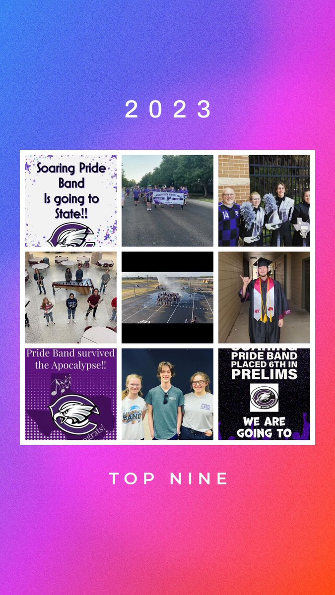 SoaringPride's tweet photo. 2023 was a pretty great year for the Soaring Pride Band! Here are our #topnine posts according to Instagram. Happy New Year, everyone! https://t.co/1QrQndEE7s