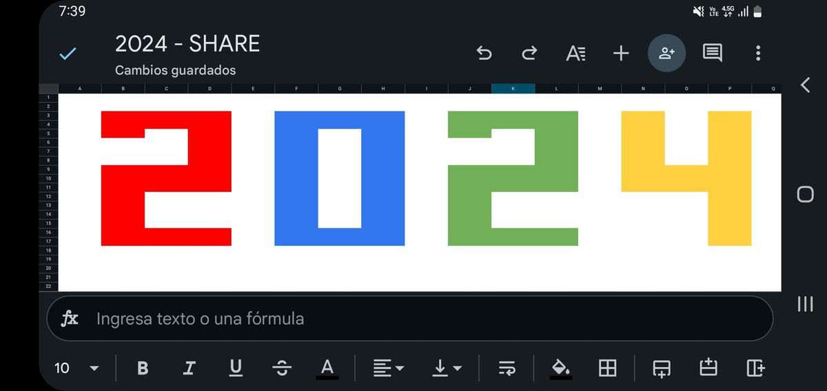 Feliz año nuevo!! Que sea un año mucho mejor lleno de éxitos, salud y prosperidad!!  #googlesheets #google #HappyNewYear #felizanonuevo2024
