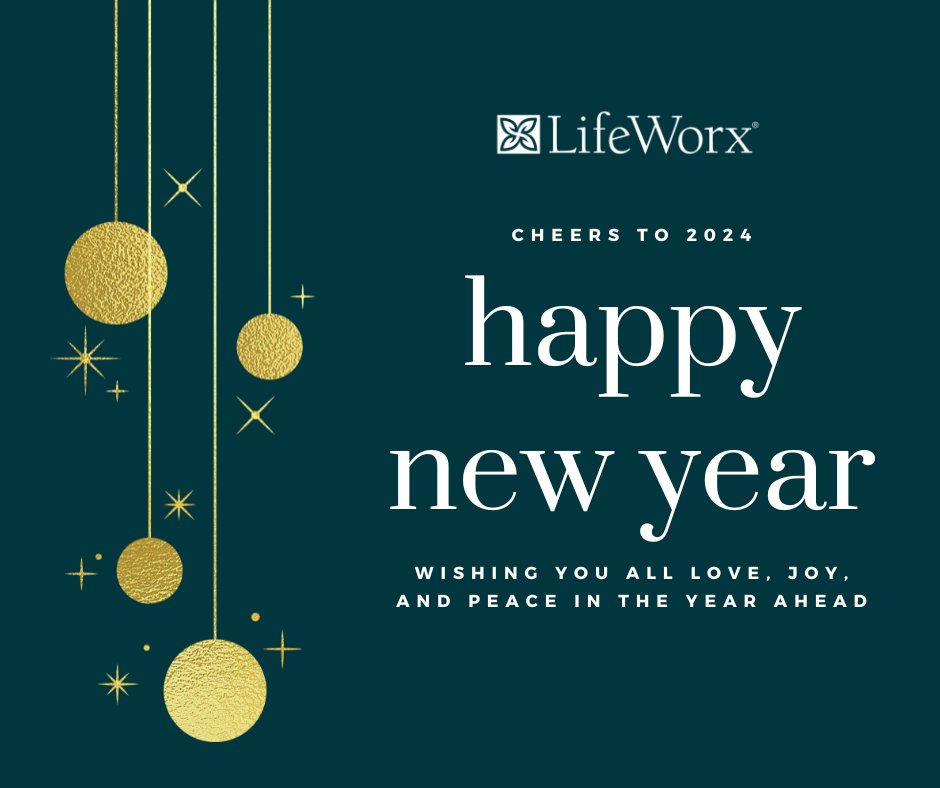 Happy New Year! Wishing you and all of your loved ones good health and happiness in 2024 and for the years to come.

#lifeworx #happynewyear2024