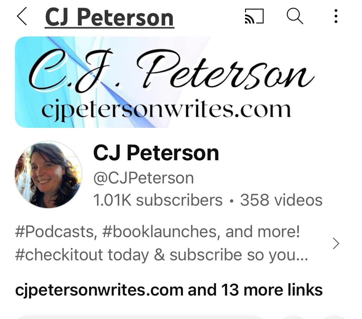 YEAAAA!!! I made it to 1K by New Year’s!! Thank you all so much!!! 🥳🎉🥳🎉🥰 youtube.com/c/CJPeterson #youtubechannel #youtube #thankyou @authoress_cj