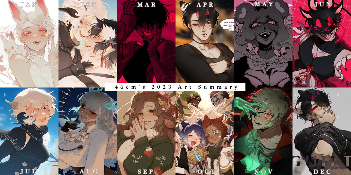 my 2023 art summary ✨ 