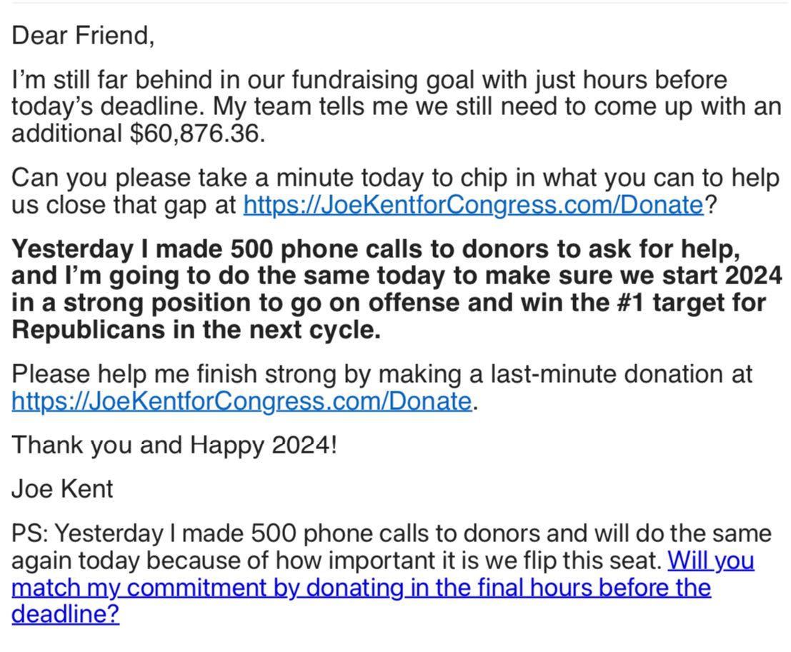 gc22gc's tweet photo. 🇺🇸 Let's support @joekent16jan19 &amp; end 2023 on a strong note! Your donation today can help flip the seat to red &amp; Make America Great Again. Every contribution counts! 

I donate monthly and I just donated! 🇺🇸
https://t.co/JiAgLroRXK

#JoeKentForCongress #MAGA https://t.co/nAOIgfqTnN