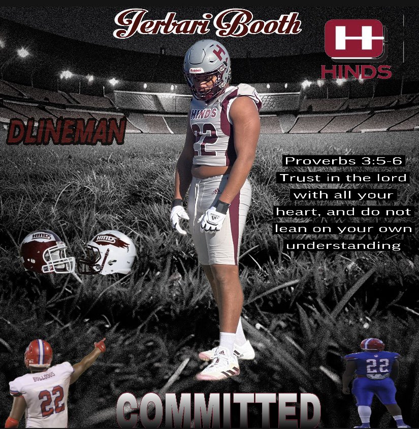 Thank for all the northwest coaches and their support for me and the offer but After a long talk with my family and thinking I have decided to review my options and de commit and join the the hinds family.