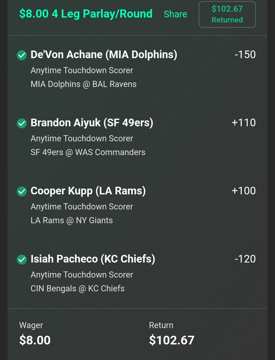 Sleemn (@sleemnnhl) on Twitter photo What a way to finish 2023!
Goated team in here! Happy New Year !! <a href="/ParlayScience/">ParlayScience</a> <a href="/MoneyMandrell/">Money Mandrell</a> What a way to finish 2023!
Goated team in here! Happy New Year !! <a href="/ParlayScience/">ParlayScience</a> <a href="/MoneyMandrell/">Money Mandrell</a>