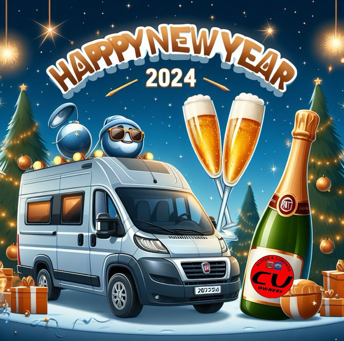 Whether out in your van or at home with a front seat, Happy New Year &amp; safe travels to CV Owners everywhere 🥂 🤗
