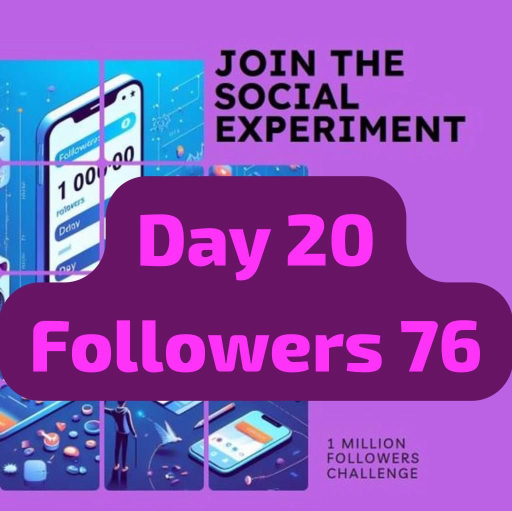 Site_Snap_Doc's tweet photo. we are running a social experiment. How soon can we get this account to 1 million followers. 

Each day we will post the number of days and followers. 

All shares will be appreciated. 

#socialmediaexperiment #challengeaccepted #viralgrowth #followusnow #onemillionfollowers https://t.co/qDQUL4r5hA
