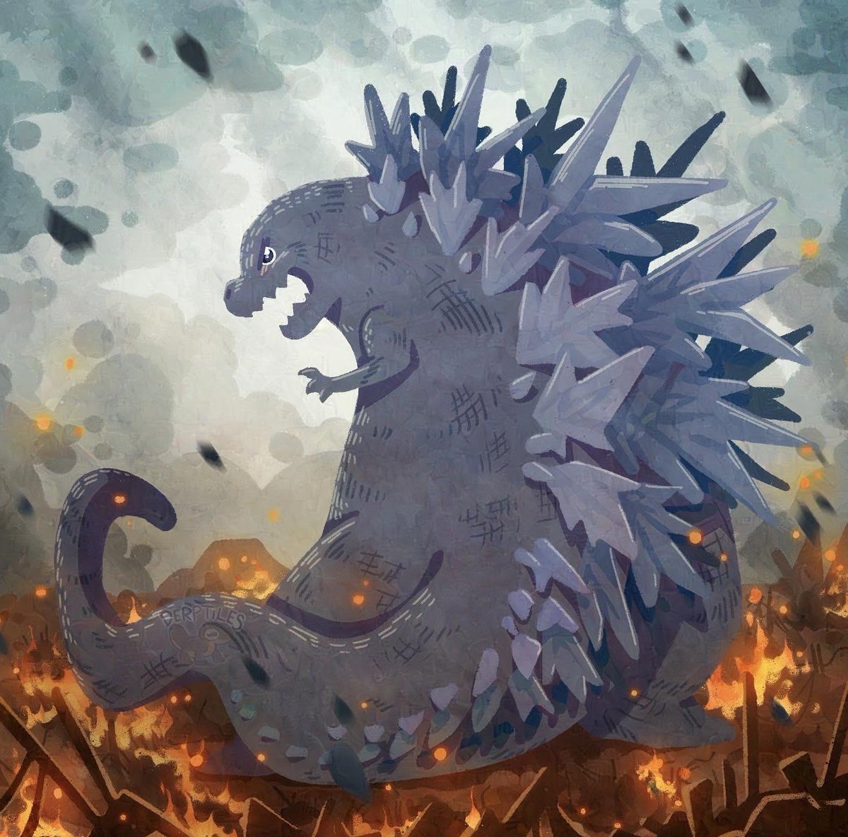 I could draw something for the new year….

or I could draw Minus One Godzilla!!!