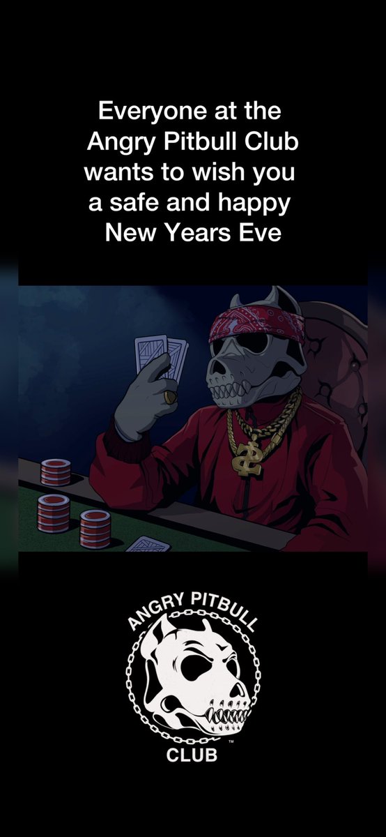 Happy New Years from everyone at #AngryPitbullClub