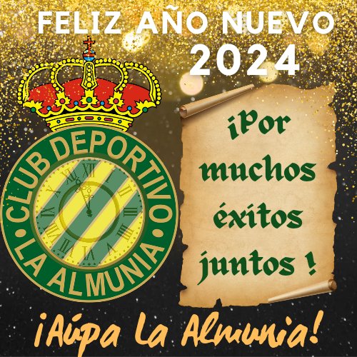 La unión hace la fuerza y juntos somos más. Somos La Almunia!!. Por muchos éxitos juntos... Aúpa La Almunia 💚 💛.