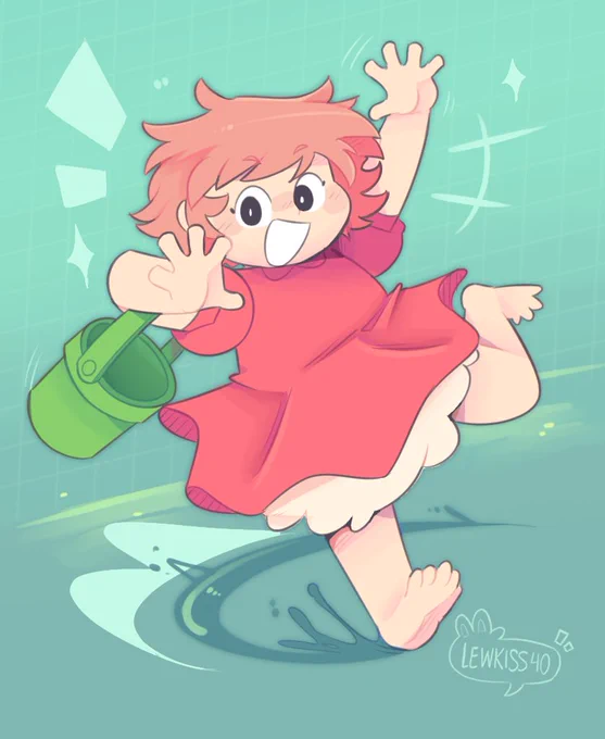 Little Ponyo to cap off the yearLook at her go 