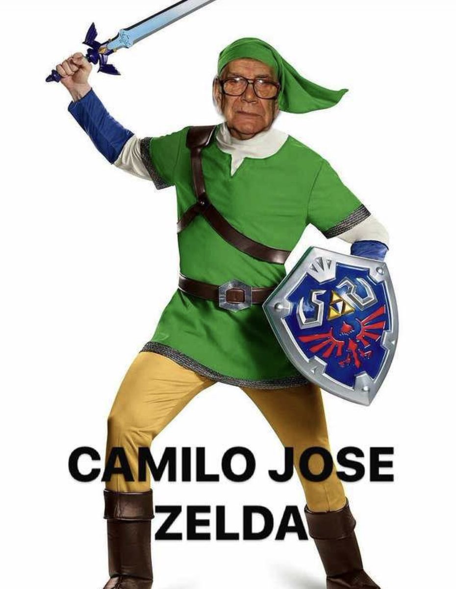 OtraHistoriaYT's tweet photo. Feliz año 2024 a todos y que el espíritu de Camilo Jose Zelda os proteja de los malvados https://t.co/AE5RAPYzmM