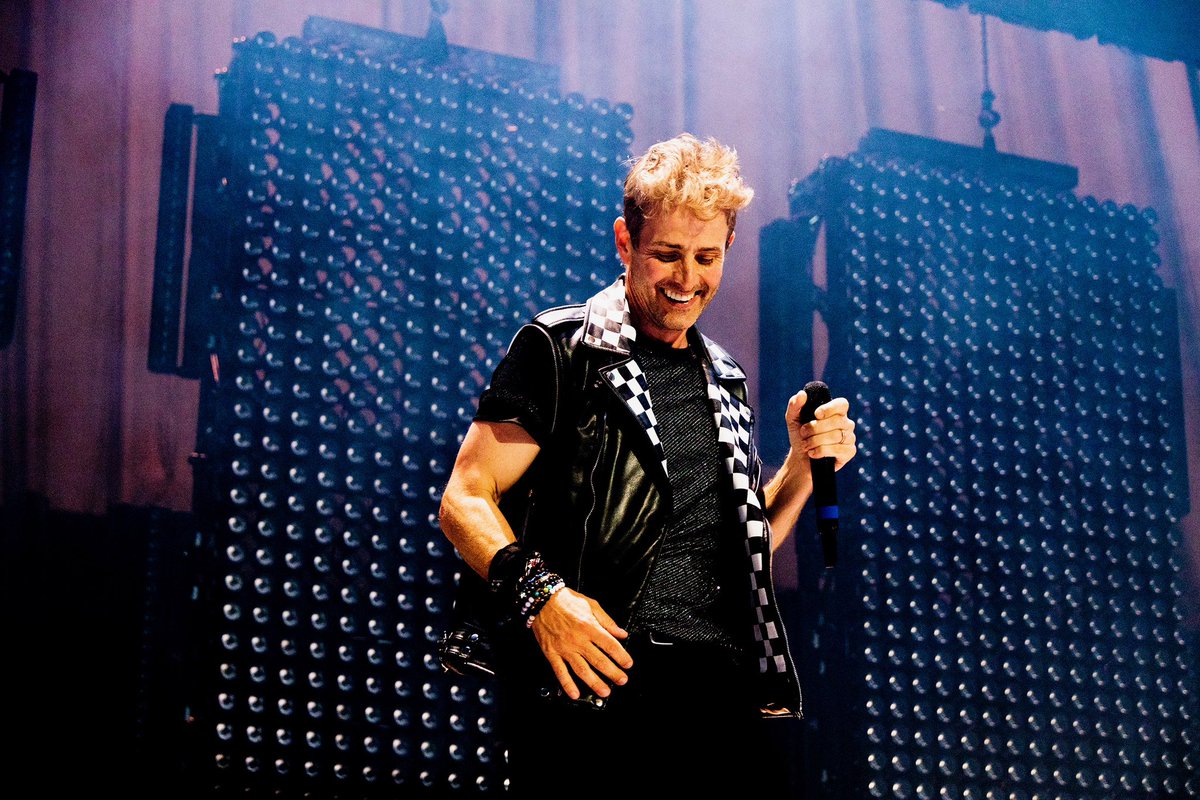 NKOTB's tweet photo. Wishing the happiest birthday to our brother, @JoeyMcIntyre. Joey, we love and admire you so much! Blockheads, drop some birthday love for Joey in the replies 🤖❤️ 

📸 @ParisVisone https://t.co/bbQPmqjkh6