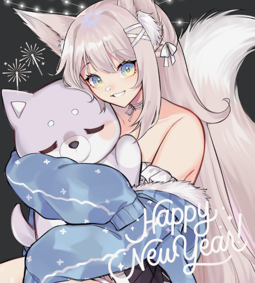 naookon's tweet image. HAPPY NEW YEAR!! 🥂🤍

This was a year with a lot of changes, but I&apos;m happy you were all here with me! Let&apos;s hope that next year is amazing and we continue to stick together!

My goals for 2024 as a Vtuber is to bring more content and share happy memories with all of you!