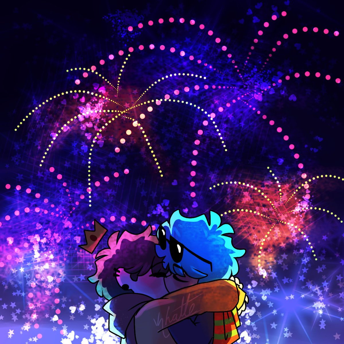 KhatteDraws's tweet photo. Happy New Year 🎇 *｀｡*⁠.⁠✧
#CoMPaS 🧡💙.⁠｡⁠*⁠♡✨ https://t.co/Nn3RcBGcfE