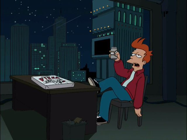 Here's to another lousy millennium. #Futurama