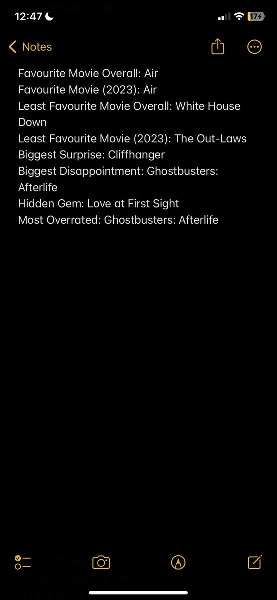 mkperry91's tweet photo. @teahugleafs and I each have a yearly goal of watching 50 movies that we’ve never seen before. 
In 2023, I watched 52 and my grand total since I started in 2019 is 320. 
The full 2023 list and end of year picks below: 🎥🍿 https://t.co/qz7sUK0N9F