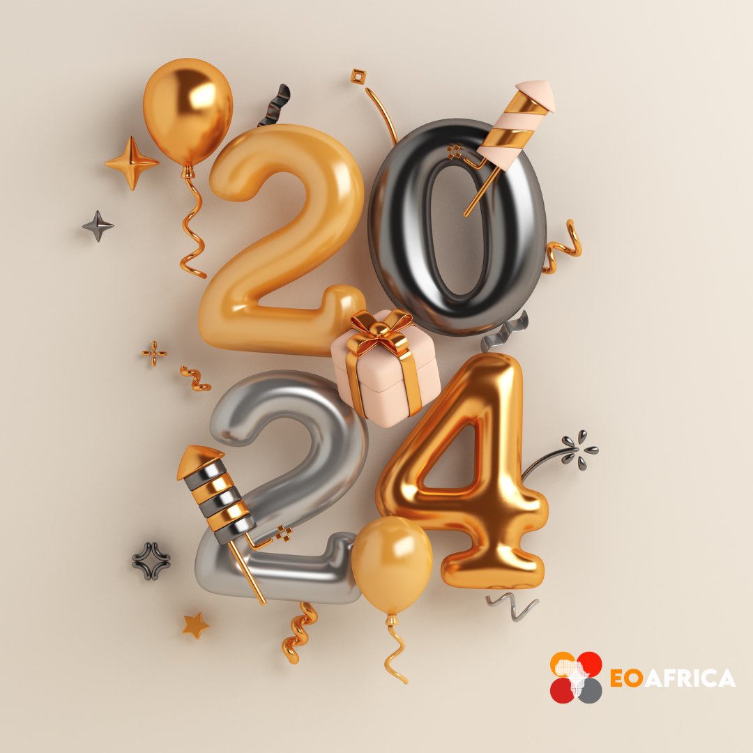 🎉 Happy New Year from EO Africa! 🌍✨ As we step into 2024, let's embrace new opportunities, foster meaningful connections, and continue the journey towards success together.  Wishing you a year filled with growth, prosperity, and joy! 🚀 #HappyNewYear #EOAfrica #2024Goals