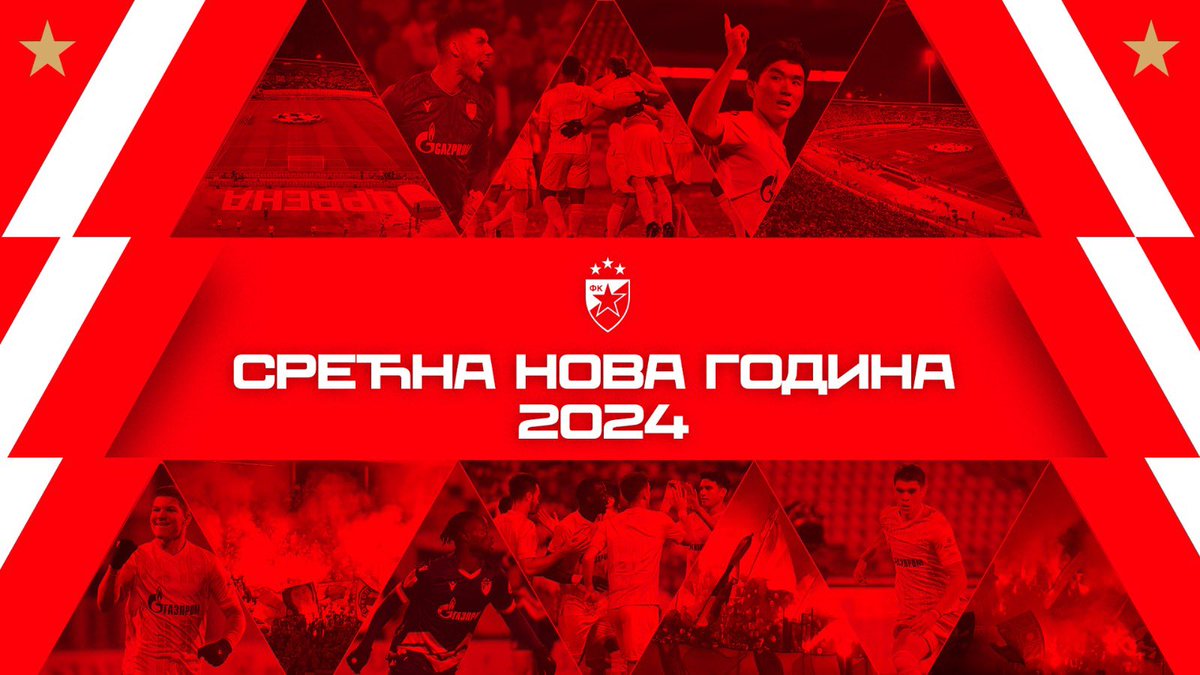 crvenazvezdafk's tweet photo. ZVEZDAŠI, SREĆNA NOVA GODINA!

🔴⚪️ #fkcz https://t.co/EXFykGgdbK