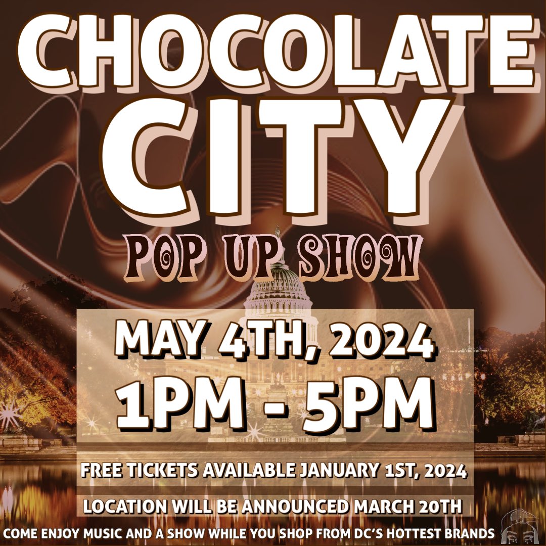 bumme_tee's tweet photo. 🍫🌆 Join us on May 4th from 1pm-5pm for an unforgettable experience. Vendors, performing artists, and a fashion show like no other, featuring outfits from vendors available for purchase. Grab your free or VIP tickets and check out our exclusive merch. https://t.co/YYkXFcf4Nn https://t.co/d9cOZOLzA0
