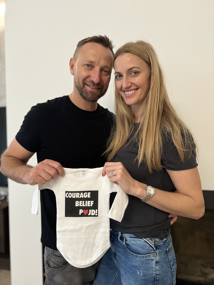 Petra_Kvitova's tweet photo. On the first day of 2024 I wanted to wish you a happy new year and share the exciting news that Jiri and I will be welcoming a baby into our family this summer! 👼 https://t.co/JwUi2Lcose