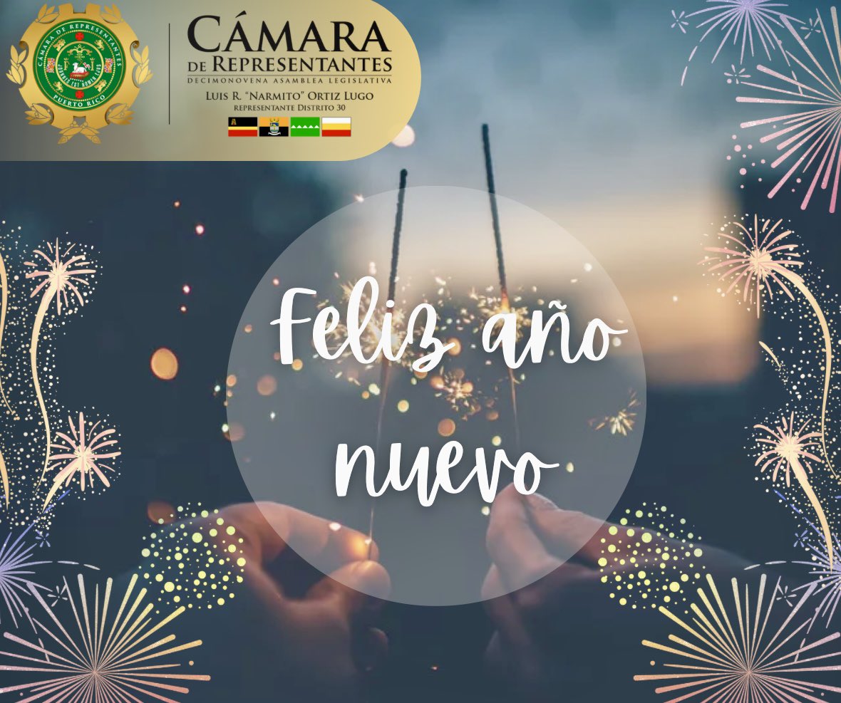 Mis mayores deseos a mi Distrito #30, para este próximo año que se aproxima. Que todos podamos disfrutar de buena salud, de una felicidad duradera y sobre todo de mucha abundancia.

                      ¡Dios me los Bendiga! 

#Arroyo
#Guayama
#Salinas
#SantaIsabel
