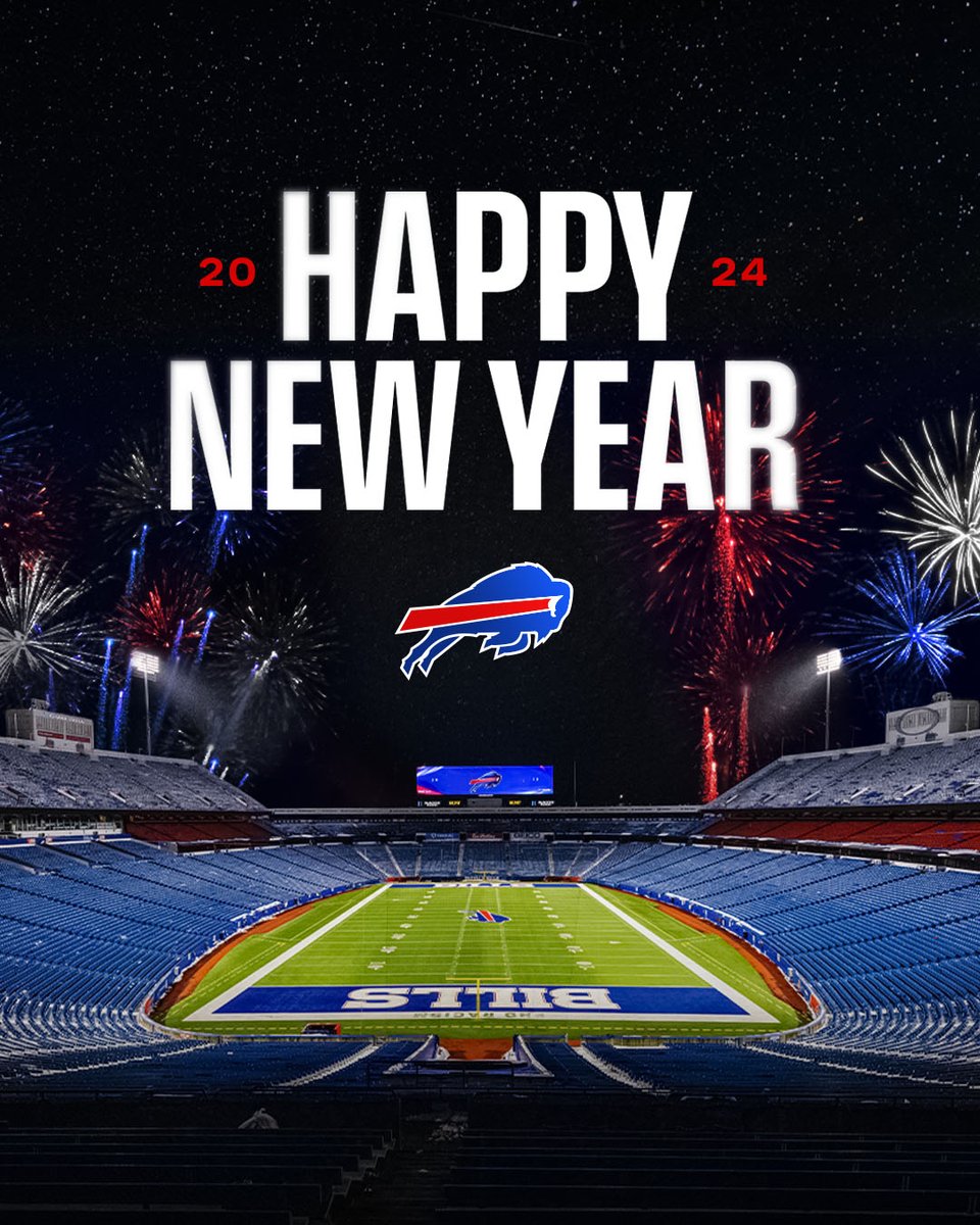 Cheers to 2024.

Happy New Year!! 🥳 #BillsMafia