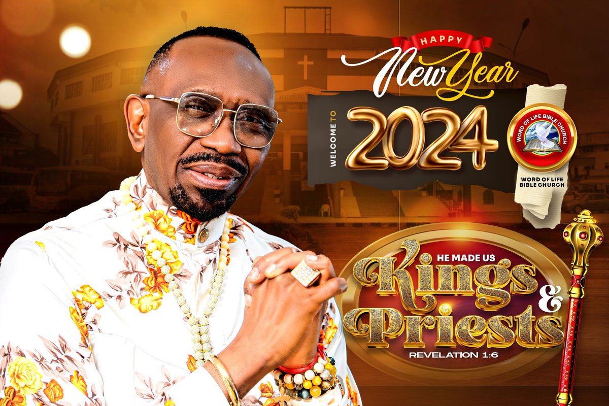 Happy New Year 2024! 
As we step into this brand new chapter, let's embrace the blessings of faith, hope, and love. 
May this year be a testament to God's unwavering presence in our lives, guiding us through every step. 

#HappyNewYear 
#KingsAndPriests
#WLBCIGC