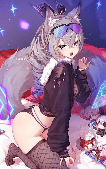 ShikiSenpai666's tweet photo. Silver Wolf Is getting comfy for Holiday 🎄🎊
#HonkaiStarRail #Silverwolf #银狼 #崩壊スターレイル #holiday #2024NewYear https://t.co/SRFBwSIy28