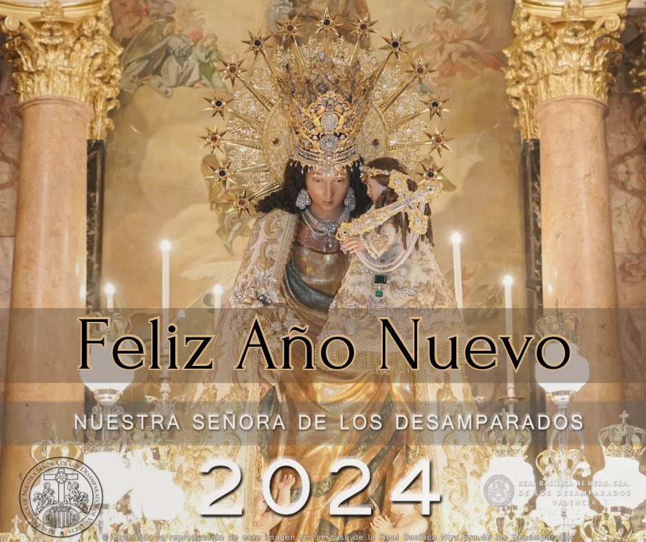 Feliz Año Nuevo 2024 🤍 desde la Real Basílica Ntra. Sra. de los Desamparados de Valencia .

Feliç Any Nou a tots !!