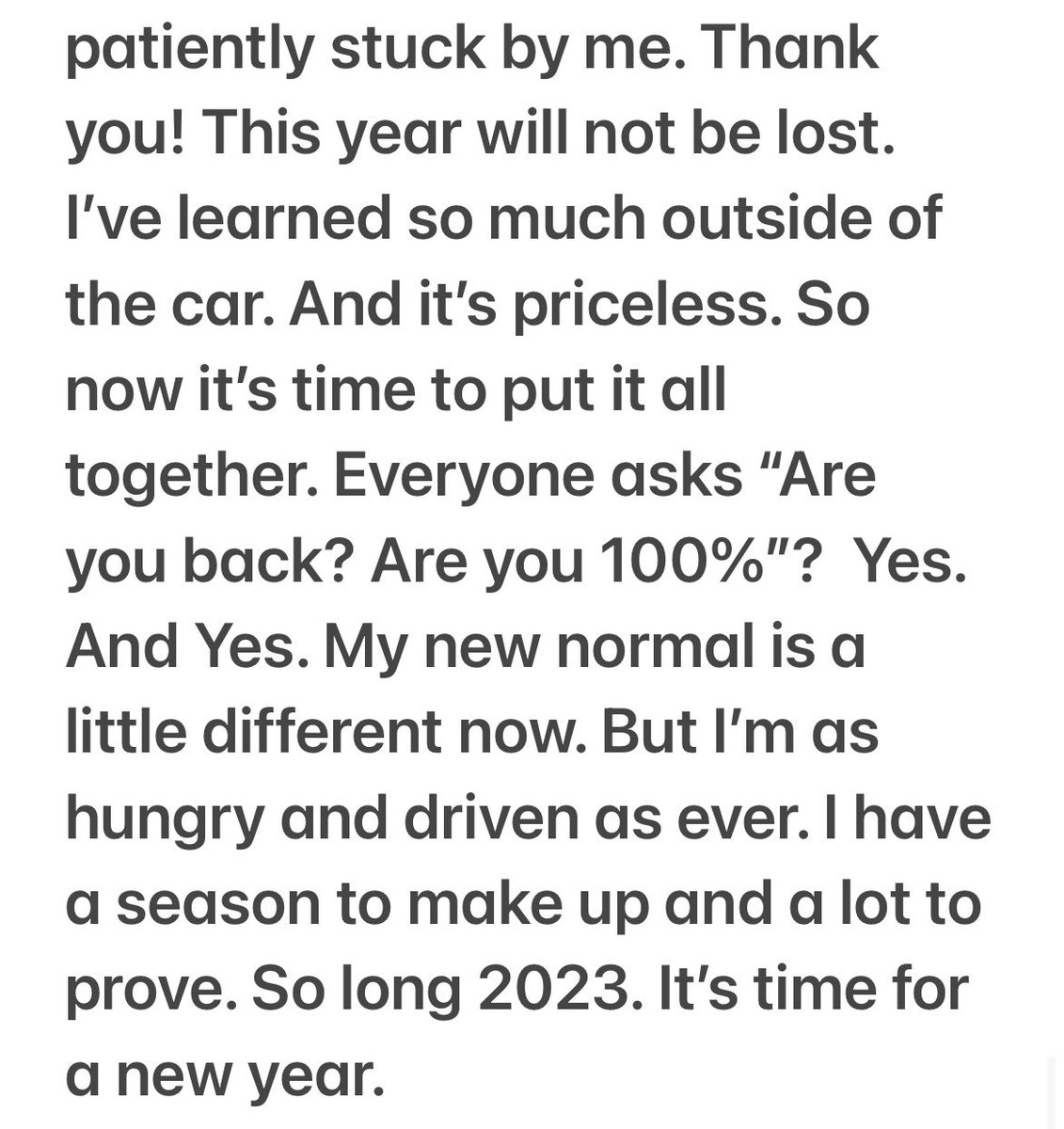 Ready for a reset. Let’s go 2024!