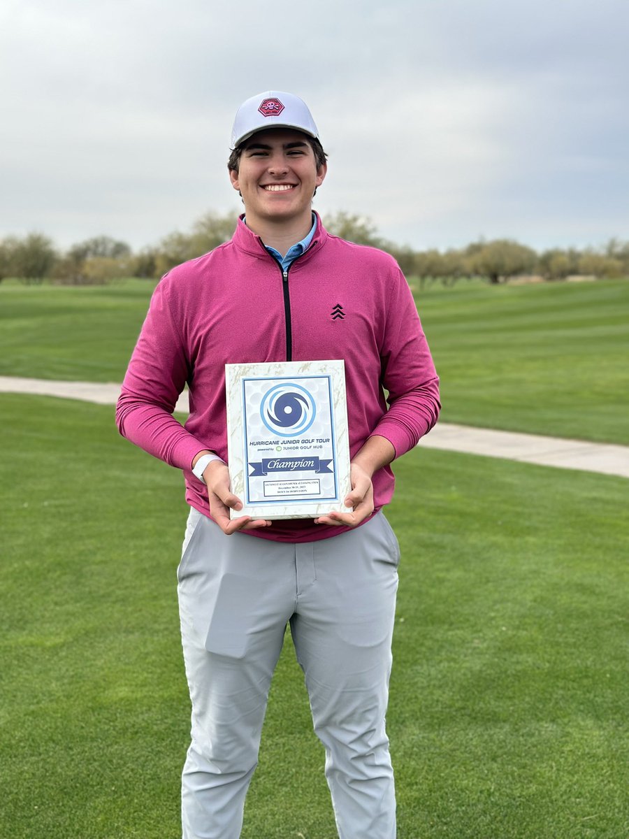 <a href="/BengeJackson/">Jackson Benge</a> with the Win at an Hurricane Junior Golf 2 day Tour Event in Arizona. Second round 66 🔥Way to go JB💪🏽❤️.