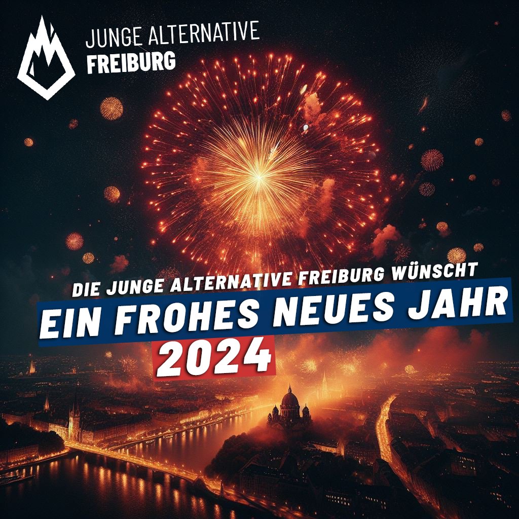 JAFreiburg's tweet photo. Die JA Freiburg wünscht ein frohes neues Jahr! https://t.co/7O73UNndBZ