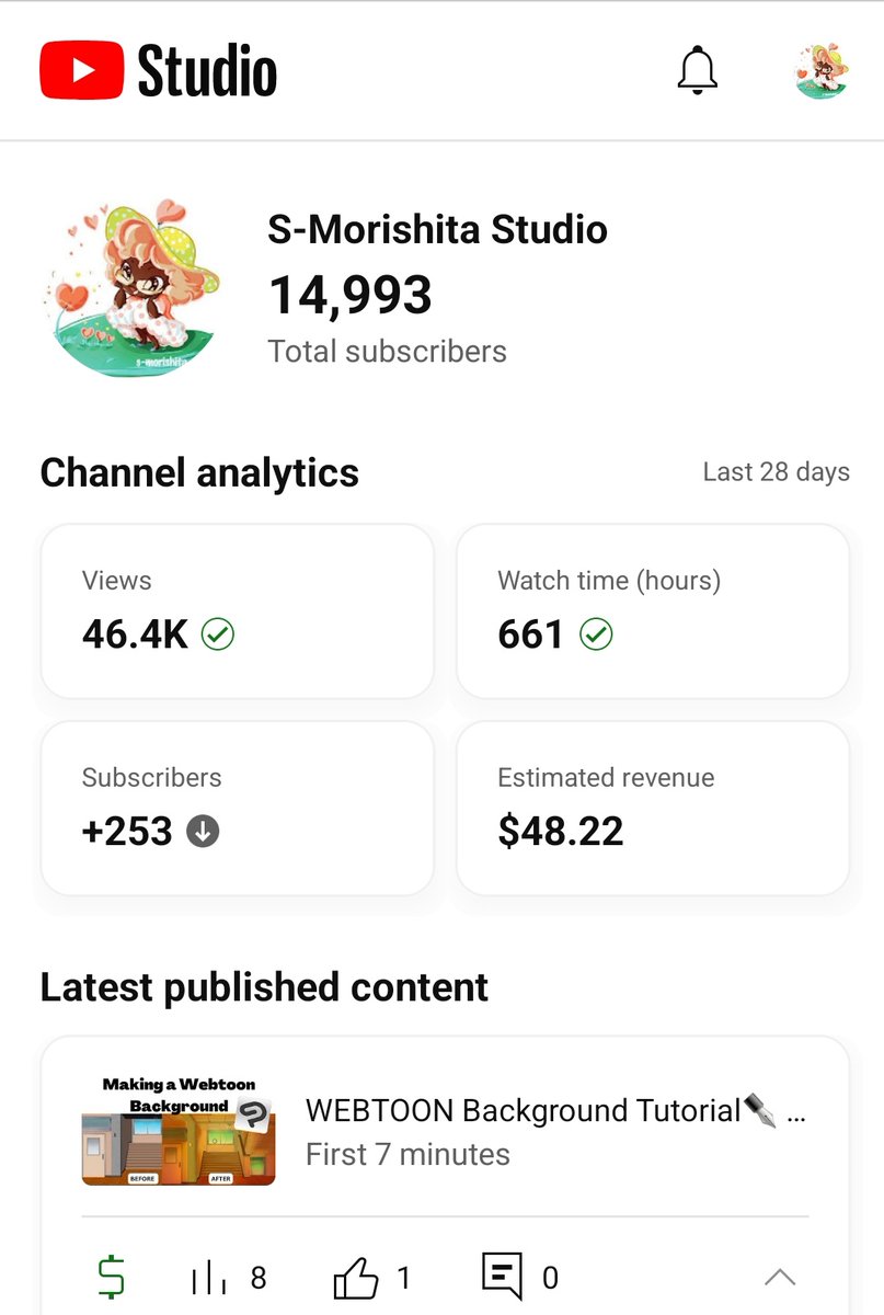 Smori_studio's tweet photo. I'm so shocked that I'm just a little bit away from reaching 15,000 subscribers!🤯 
When I started this channel 8 years ago I never thought that sharing my webtoon creation process would grow to this point🥹
I'm so thankful for all of you showing me that my tips are helpful🙇🏾‍♀️💖 https://t.co/lTwDqChViP