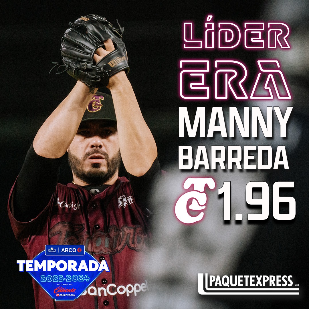 Manny Day 🤩💪

Manny Barreda de <a href="/clubtomateros/">Tomateros de Culiacán</a> terminó como Líder de Efectividad de la campaña 🔥🍅

¡Felicidades! 🙌

Presentado por <a href="/Paquetexpress/">Paquetexpress</a> 📦

#EfectividadPaquetexpress 📦
#LigaARCO ⚾