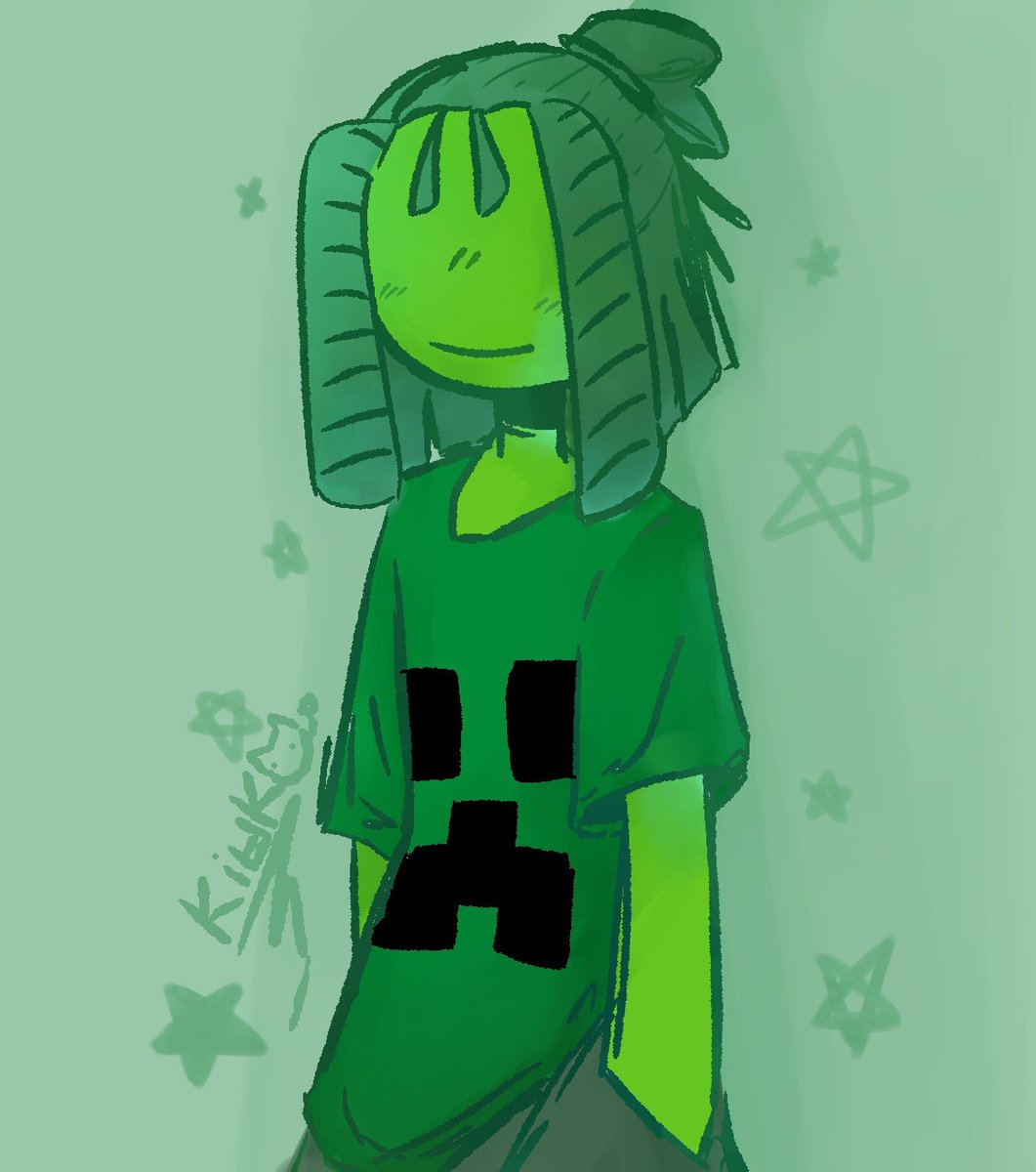 Kiuuuuko's tweet photo. Green with a creeper t-shirt!!
#animationvsanimator #green #avagreen #Animationvsminecraft #avmgreen #creeper https://t.co/aT6IL20H24