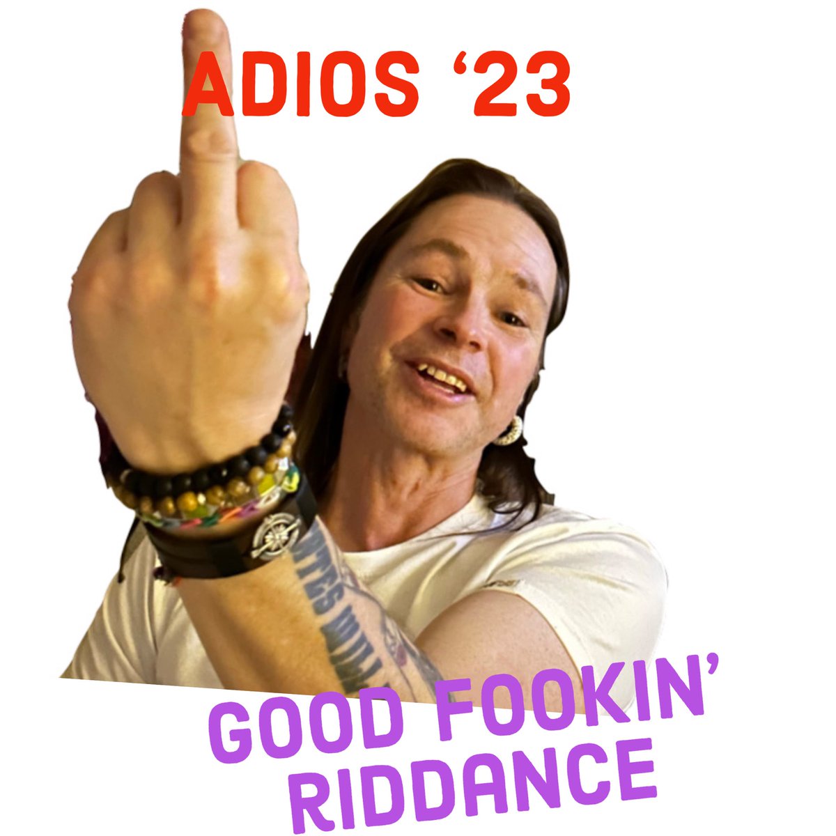 Thank f ‘23 is over. Without doubt my worst year personally+mentally. 
Diolch2each of you that’s helped me towards the light+away from despair. I wish you all a great ‘24 and I hope the positive things that have started to happen recently continue and grow. 
Peace out and KTF 🖕🏼