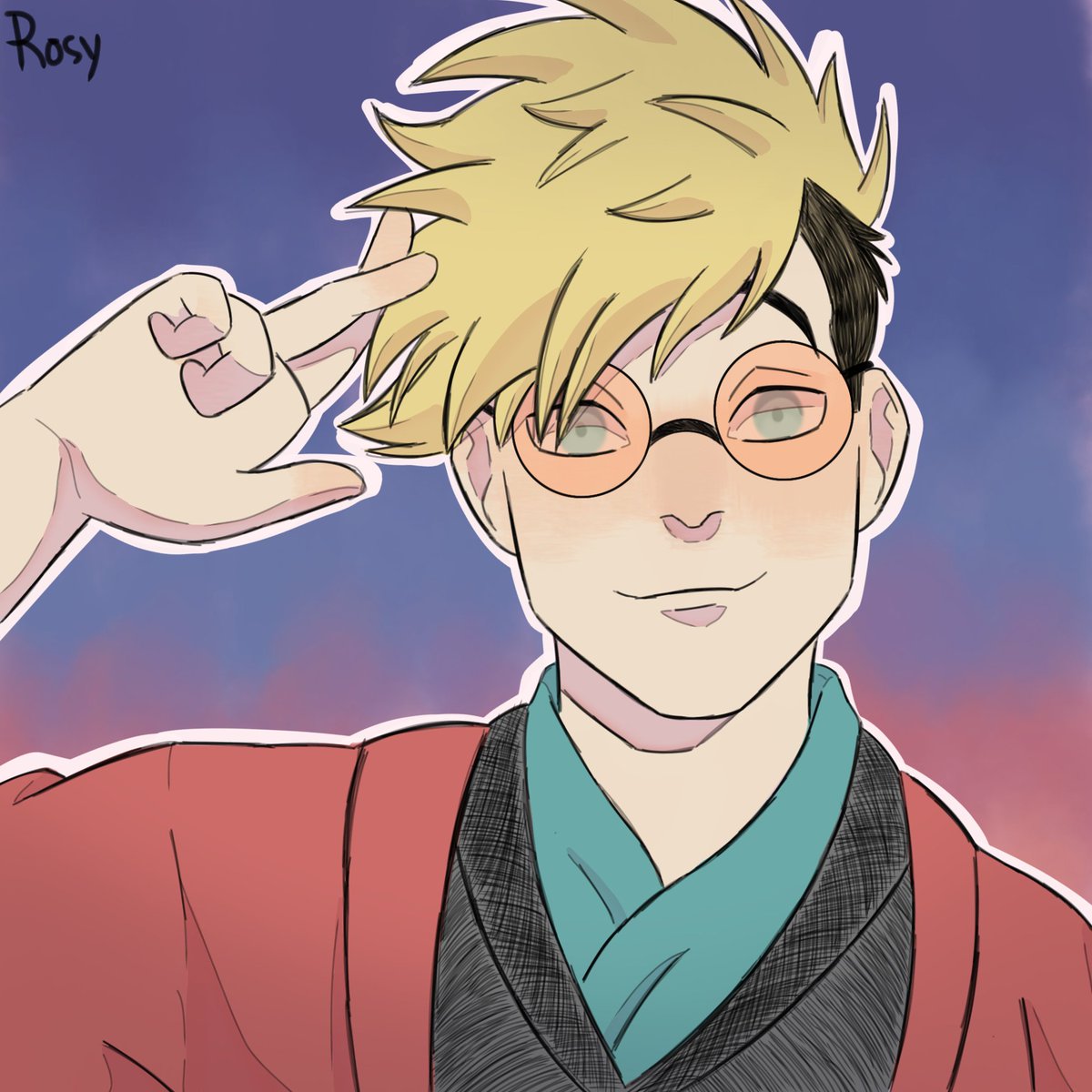 China2019K's tweet photo. this year will be full of love and peace, love snd peace, love snd peace!!!!

#vashthestampede 
#fanart 
#NewYear2024 https://t.co/2GDU3Qz9nR