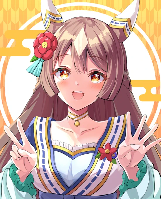明けましておめでとうございます!2024年もマイペースにイラスト描けていけたらと思いますので、今年もどうぞよろしくお願いいたします#ウマ娘 