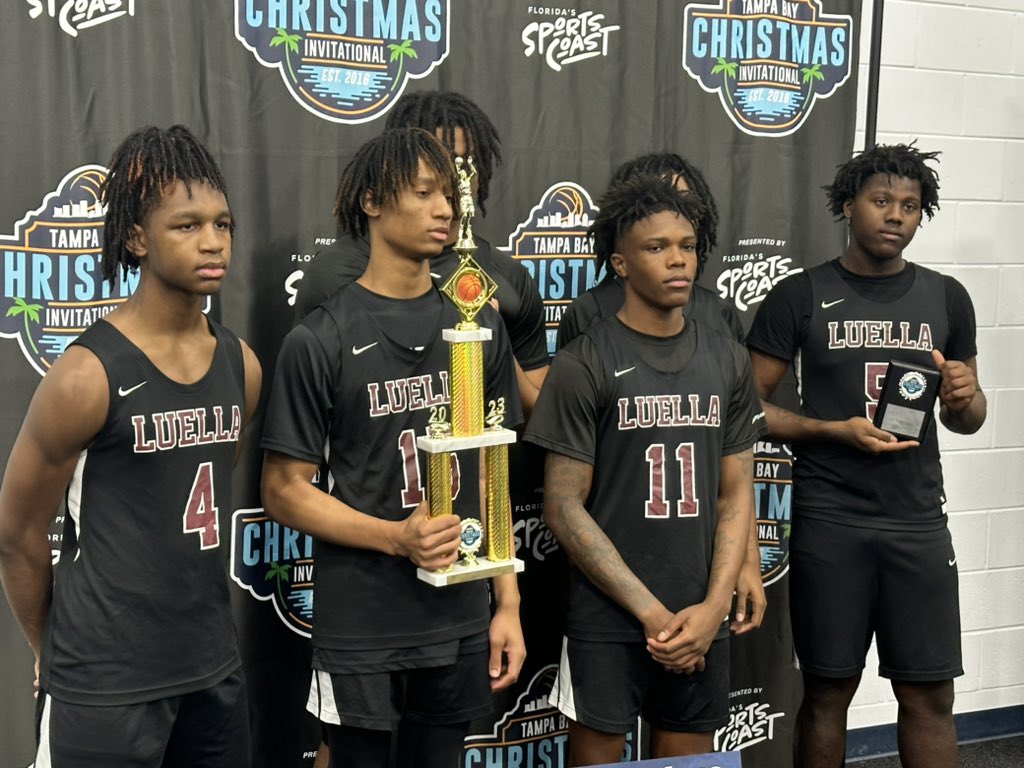 Proud of our guys!! Went 3-0 at the Tampa Bay invitational and brought home the championship.  Great way to end the year!! <a href="/MichelleAhmad9/">Luella High School Athletics</a> <a href="/Coach_JSims/">Jamond Sims</a> <a href="/LuellaLionsMBK/">LUELLA LIONS BASKETBALL</a>