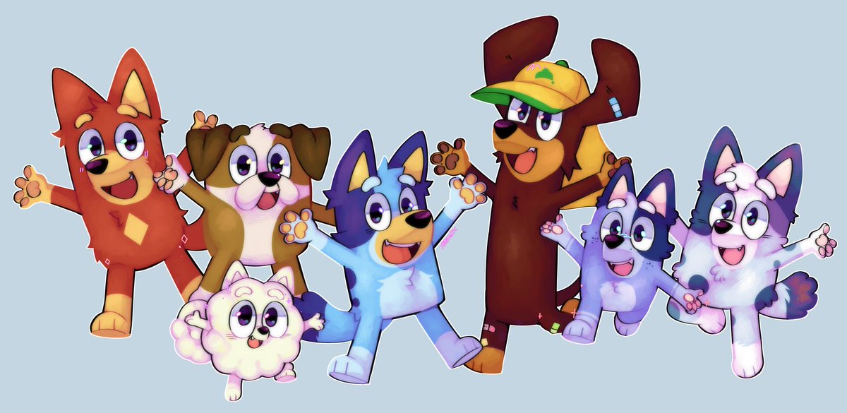 T_0asted's tweet photo. Happy new year 🎊✨️
.
.
#Bluey #blueyfanart https://t.co/2F4hwqFhYk