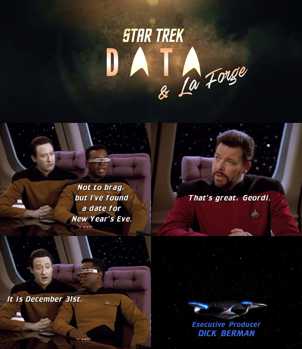 STDeltaShift's tweet photo. I hope everyone has a fun and safe New Year's Eve, and a happy and healthy 2024

#StarTrek #DataandLaForge #JellicoTrek https://t.co/c1VIBI0qW5