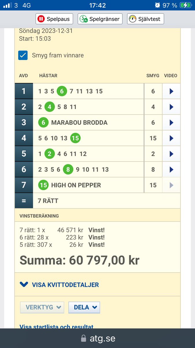ThomasLindber18's tweet photo. Det här var väl ett bra slut på travåret😀 https://t.co/cMKf8A4NjQ