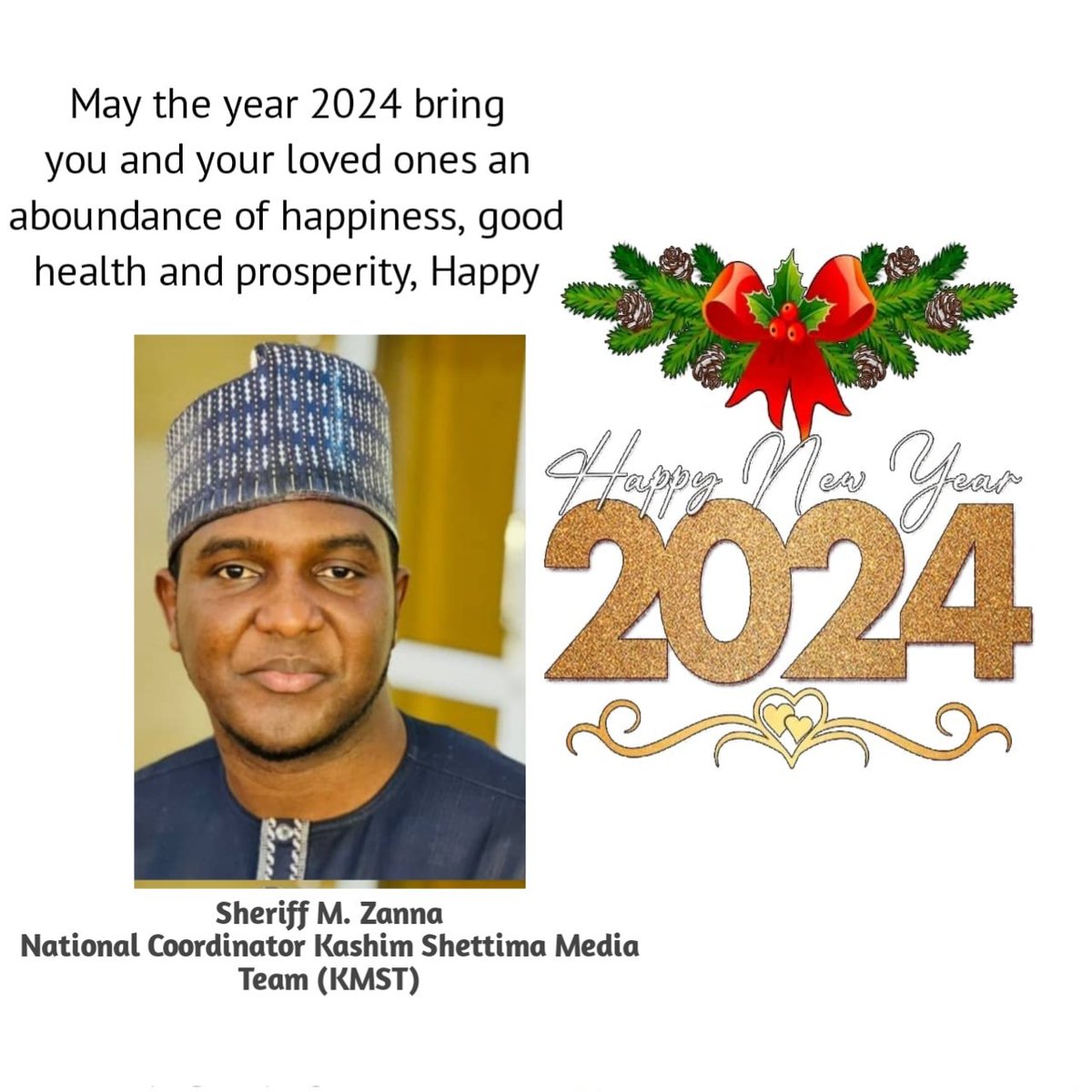 TeamKashim's tweet photo. May the year 2024 bring you and your loved ones an aboundance of happiness, good health and prosperity, Happy New Year.

May Almighty Allah Continue to Strengthen your Iman And May He Almighty Be Your Guider, May He Protect you against any catastrophes. https://t.co/qCNakHiNkm