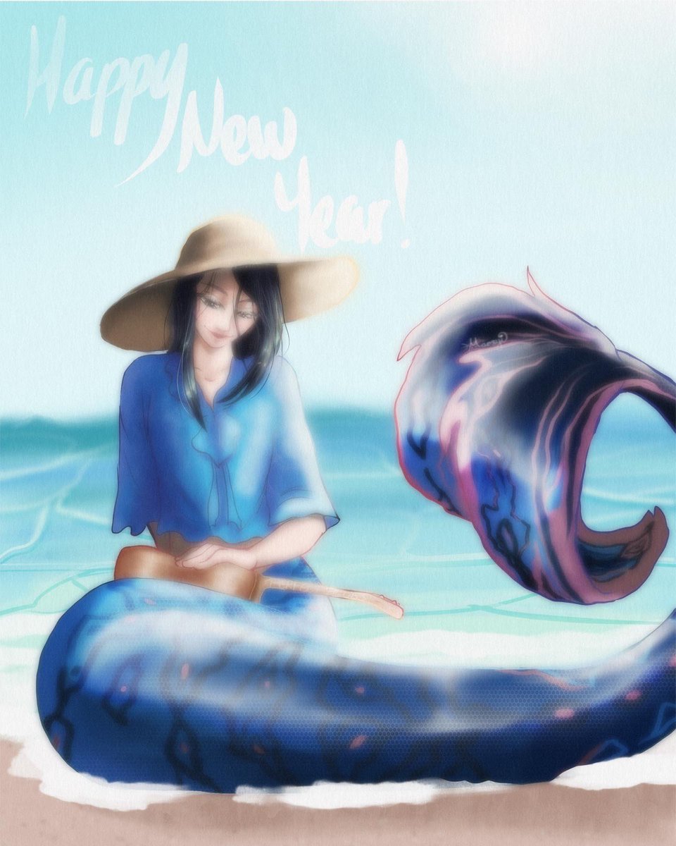 ✨🎉HAPPY NEW YEAR!!🎉✨

Ending the year off with <a href="/hannahhbbahng/">hannah bahng</a> is only right! Mermaid Hannah! I missed her so I wanted to draw her again!

#hannahbahng #hannahbahngfanart