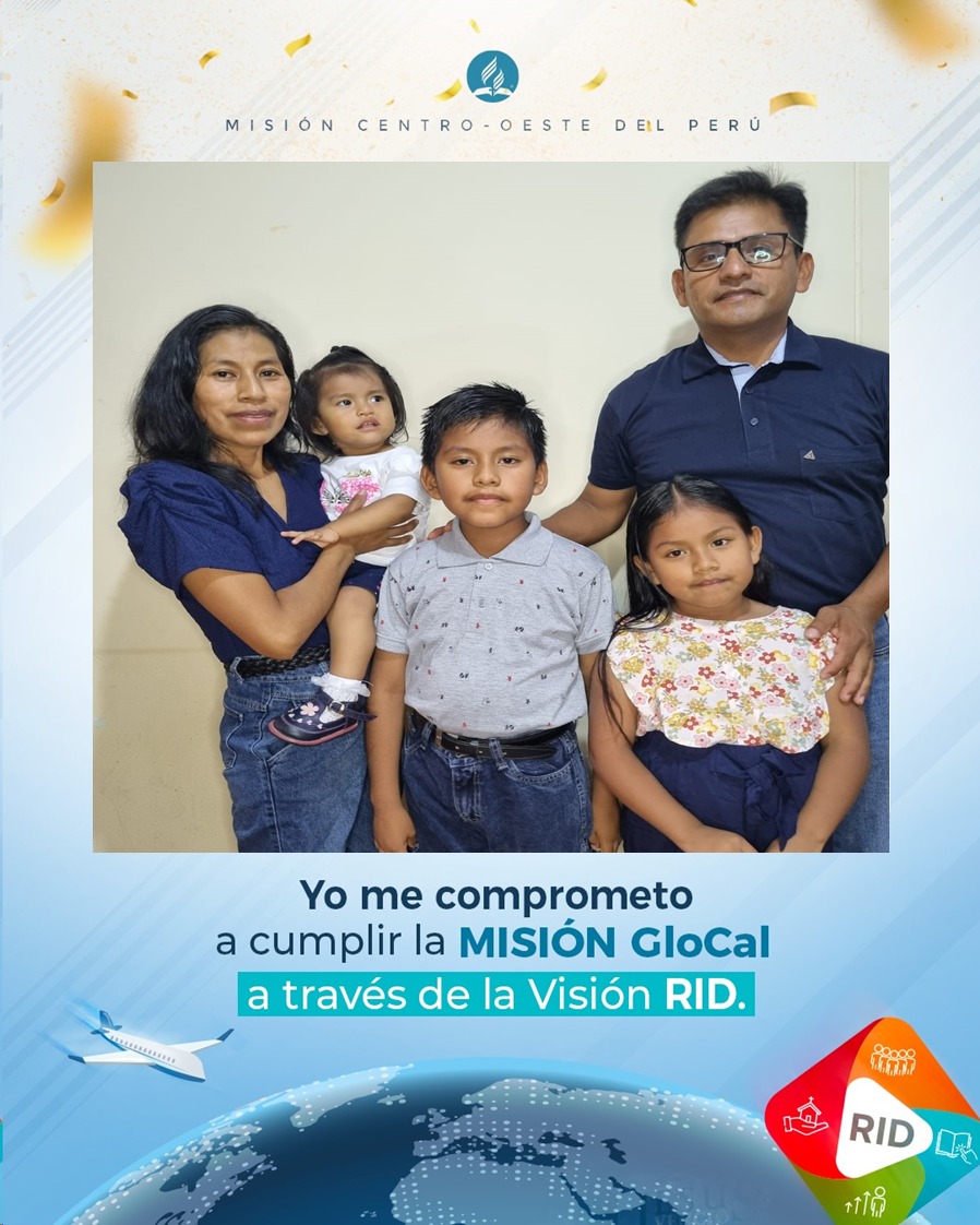 jlamigodeesper1's tweet photo. Este 2024, mi familia y yo nos comprometemos con la Visión RID para cumplir los desafíos de la Misión GloCal. Seremos parte de una iglesia Reavivada, Involucrada y dedicada a hacer Discípulos. #RID #ÉnfasisMisioneros #MisiónGloCal @AdventistasUPN @AdventistaMiCOP https://t.co/p7Y4WZASfv